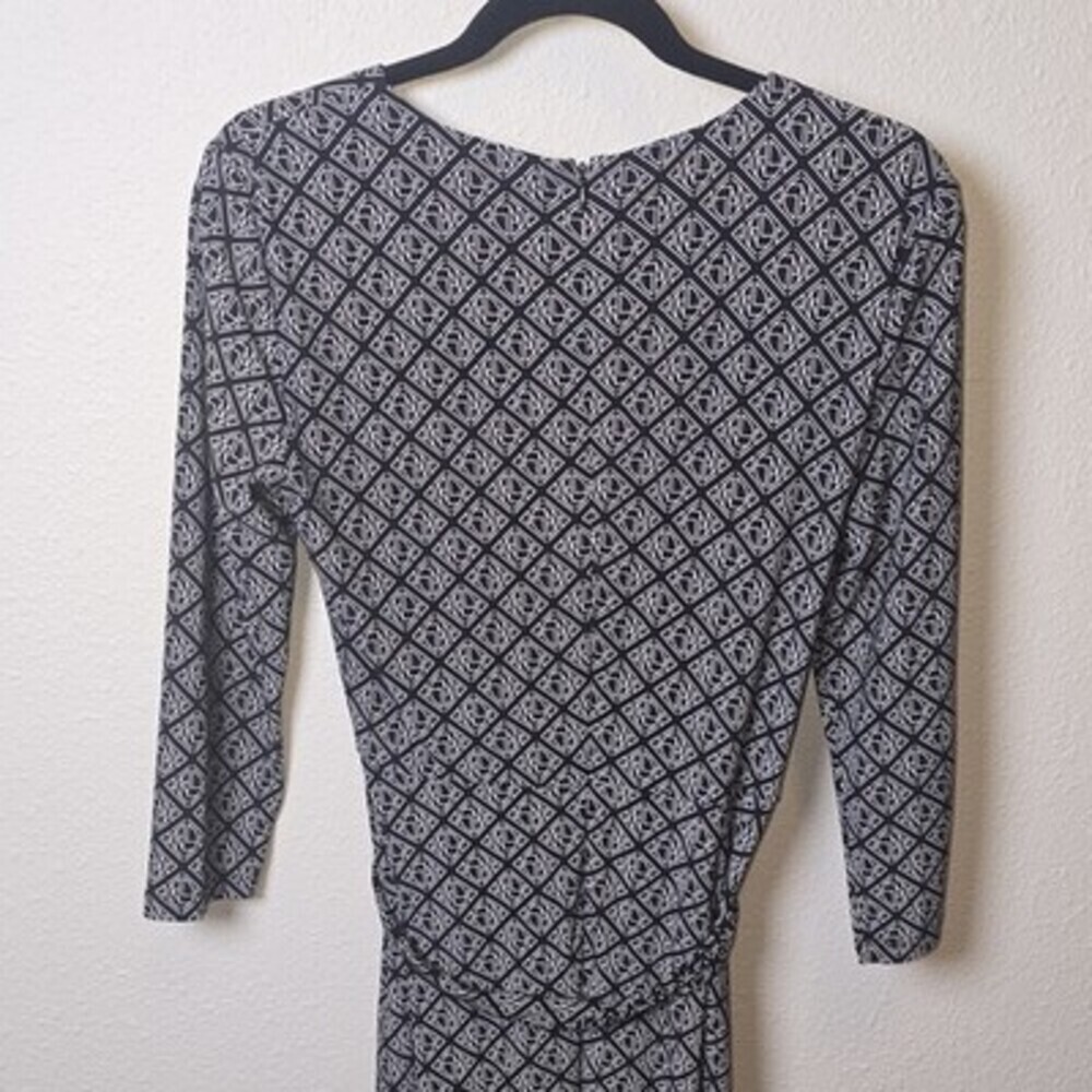Lauren Ralph Lauren Geometric Print Tie-Waist Dress – Size 8 - Picture 7 of 7